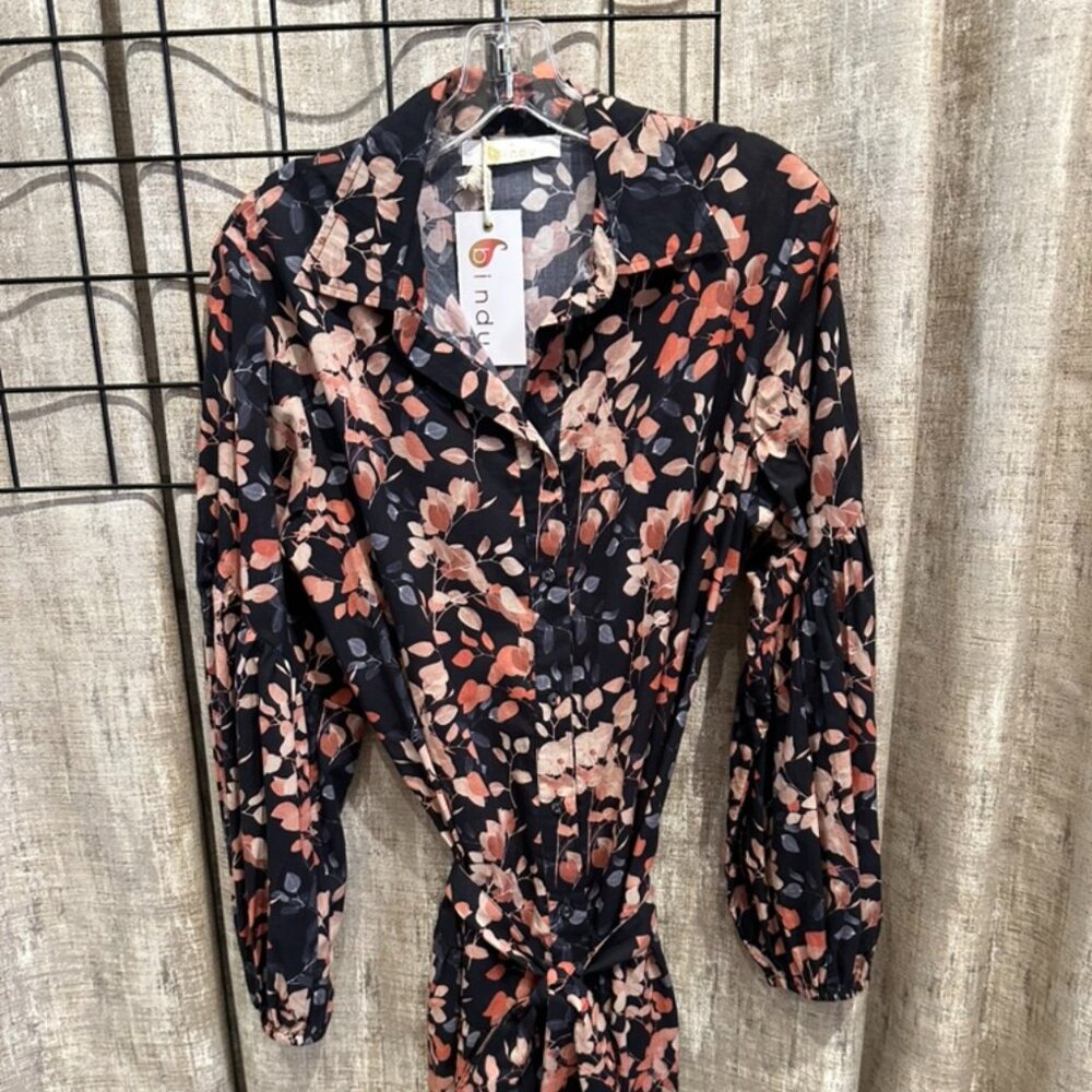 Bindu Angela Long Sleeve Short Dress